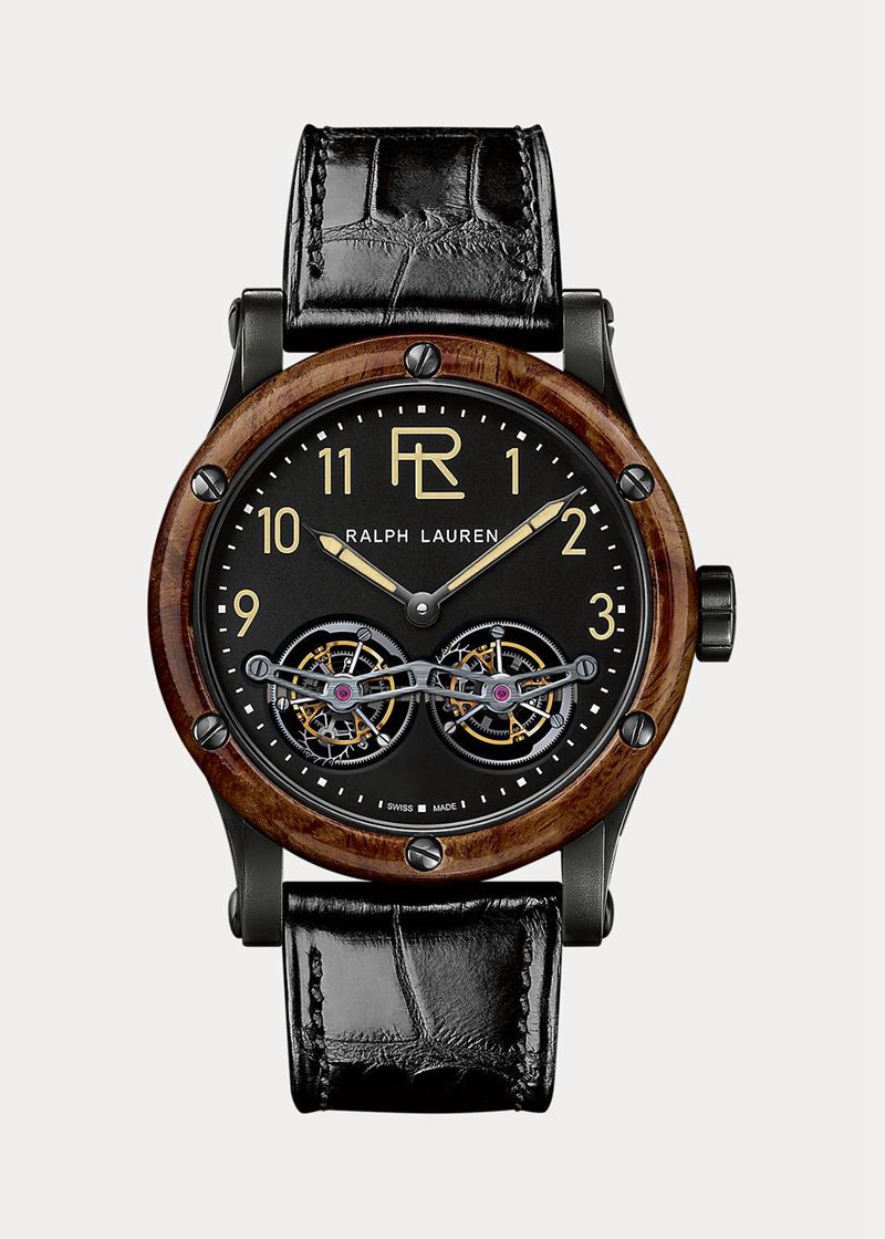 ラルフ ローレン 時計 メンズ 黒 Automotive Double Tourbillon JKYSV5318